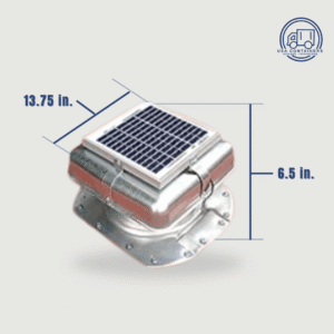 industrial solar powered vent tilting solar panel