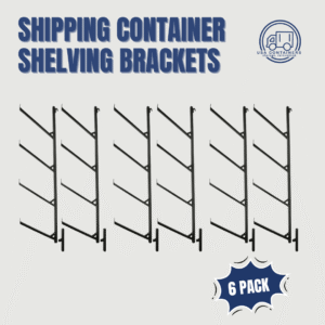 shipping container shelving brackets / pipe racks 4 level