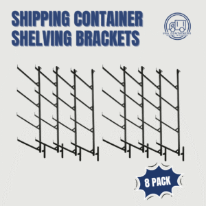 shipping container shelving brackets / pipe racks 4 level