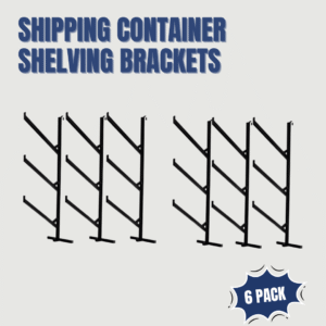 shipping container shelving brackets / pipe racks