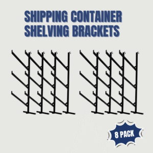 shipping container shelving brackets / pipe racks