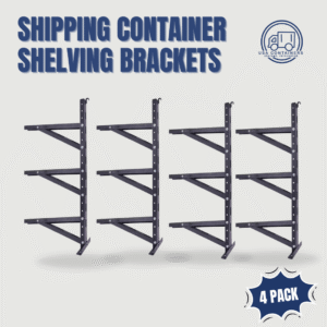 shipping container shelving brackets
