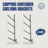 shipping container shelving brackets / pipe racks
