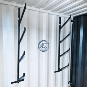 shipping container shelving brackets / pipe racks
