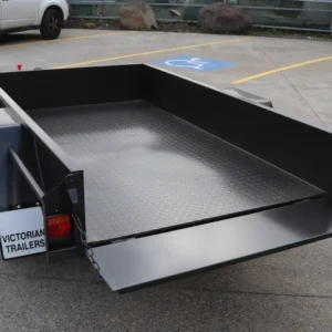 7×4 single axle domestic heavy duty | checker plate floor | drop front | trailer for sale melbourne