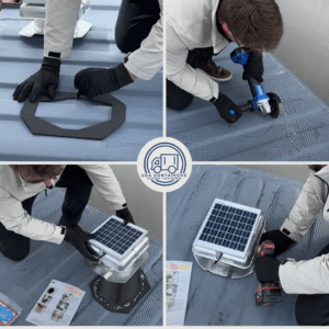 shipping container solar powered vent fits conex containers