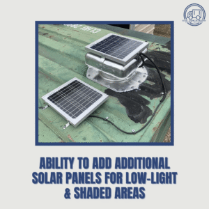 shipping container solar powered vent fits conex containers