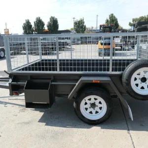 8×5 golf buggy manual tipper trailer with 2ft cage for sale melbourne victoria