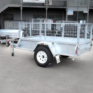 7×4 australian galvanised cage trailer | single axle | 2ft galvanised cage trailer for sale australian made trailer