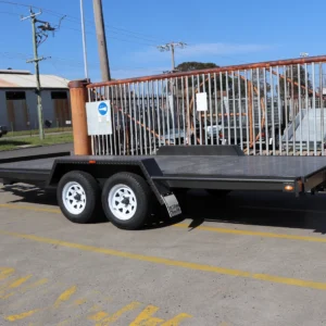 16×6’6″ tandem axle semi flat car carrier trailer 2000 kg atm – car carriers for sale melbourne2000 kg atm
