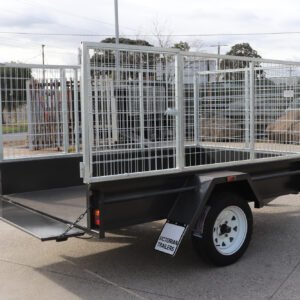 8×5 commercial heavy duty single axle cage trailer | 3 ft (900mm) cage | for sale melbourne
