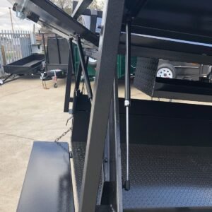 6×4 single axle tradesman trailer | 750mm tool box top | rear door | tradie top trailer for sale melbourne