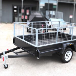 8×5 commercial heavy duty single axle cage trailer | 2 ft (600mm) cage | for sale melbourne