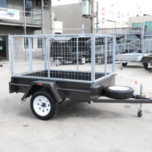 6×4 medium duty checker plate floor cage trailer | 3ft cage trailer for sale in melbourne