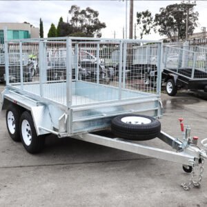 8×5 australian galvanised & australian made tandem axle cage trailer with 3ft cage for sale australian made trailer