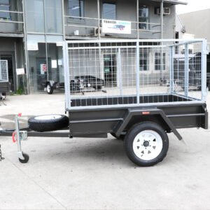6×4 medium duty checker plate floor cage trailer | 3ft cage trailer for sale in melbourne