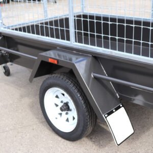 7×5 single axle box trailer 2 ft cage – commercial heavy duty cage trailer for sale in melbourne victoria
