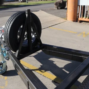 16×6’6″ car carrier box trailer for sale with 10″ sides – rear drop spring assist mesh ramp2800 kg atm