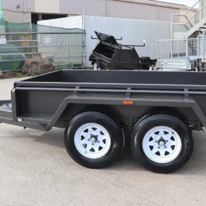 8×5 tandem trailer | heavy duty | full checkerplate | high sides