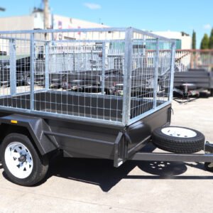 7×5 single axle box trailer 3 ft cage – commercial heavy duty cage trailer for sale in melbourne victoria