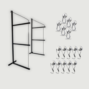 container organization pro kit shelving + magnetic hooks
