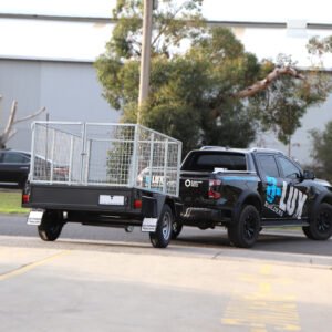 8×5 commercial heavy duty single axle cage trailer | 3 ft (900mm) cage | for sale melbourne