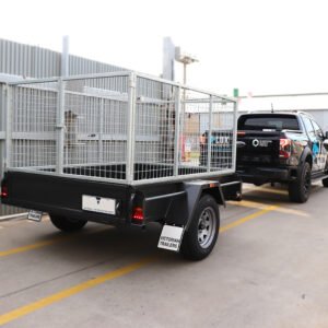 8×5 commercial heavy duty single axle cage trailer | 3 ft (900mm) cage | for sale melbourne