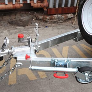 10×6 australian galvanised tandem plant trailer deluxe heavy duty – 2x drop down ramps on special