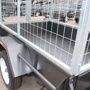 6×4 single axle domestic heavy duty cage trailer | 3 ft (900mm) cage