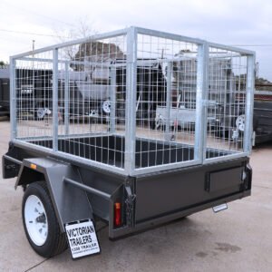 6×4 single axle domestic heavy duty cage trailer | 3 ft (900mm) cage