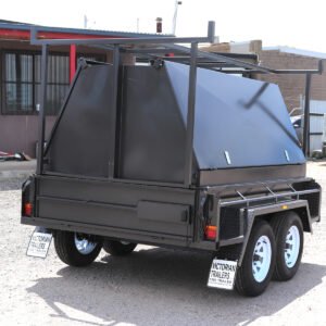8×5 heavy duty tandem tradesman trailer | 2000kg gvm | 900mm toolbox top | tradie top trailers for sale