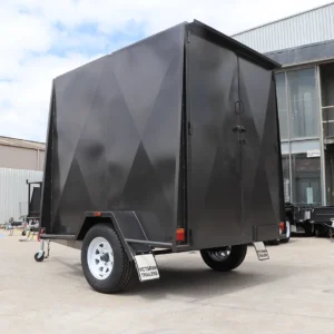 7×5 single axle 6ft high fully enclosed van / cargo trailer for sale