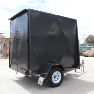 7×5 single axle 6ft high fully enclosed van / cargo trailer for sale