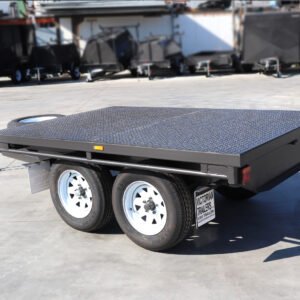 8×5 domestic duty tandem axle flat top trailer for sale