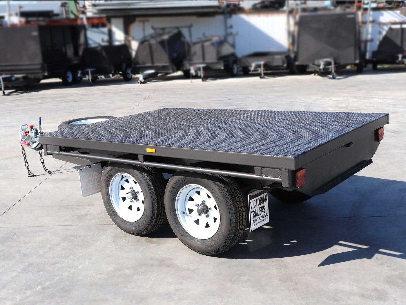 8×5 domestic duty tandem axle flat top trailer for sale 8×5 domestic duty tandem axle flat top trailer for sale