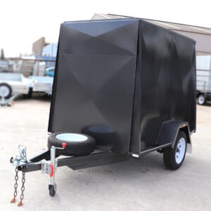 7×4 single axle 5ft high fully enclosed van / cargo trailer for sale