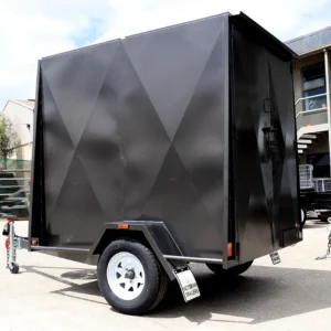 7×5 single axle 6ft high fully enclosed van / cargo trailer for sale