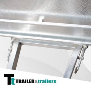 7×4 heavy duty galvanised manual tipper trailer with 2 ft high cage for sale