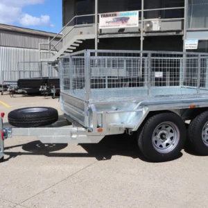 8×5 tandem axle | 2 ft cage heavy duty galvanised trailer for sale melbourne