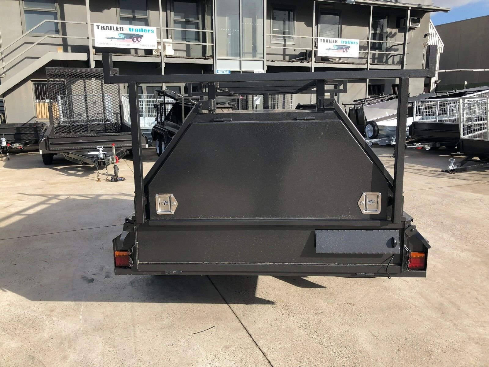 6×4 single axle tradesman trailer | 750mm tool box top | rear door | tradie top trailer for sale melbourne 6×4 single axle tradesman trailer | 750mm tool box top | rear door | tradie top trailer for sale melbourne