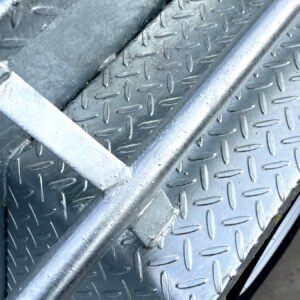 8×5 australian galvanised tandem axle heavy duty cage trailer with 3ft australian made cage & ladder racks australian made trailer