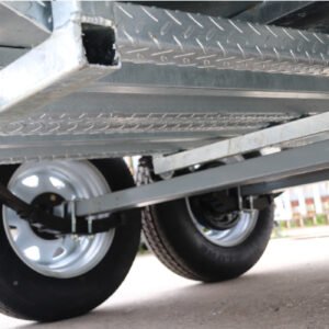 8×5 australian galvanised heavy duty cage trailer with 2ft cage 7ft slide under ramps for sale australian made trailer