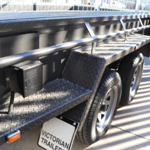 10×5 all purpose hydraulic tipper trailer | 3ft cage | ladder rack | plant ramps 3200 kg gvm
