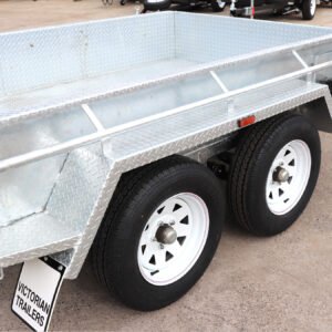 12×6 australian galvanised & australian made tandem axle heavy duty box trailer 2800 kg atm australian made trailer