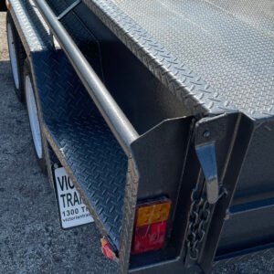 10×6 tandem axle heavy duty trailer | full checker plate | high sides box trailer for sale melbourne