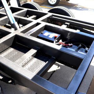 8×5 tandem axle gardening trailer with hydraulic tipper | enclosed mower box for sale in melbourne