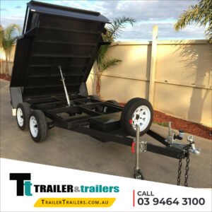 9×5 tandem axle standard hydraulic tipper box trailer for sale – melbourne victoria