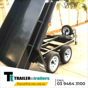 9×5 tandem axle standard hydraulic tipper box trailer for sale – melbourne victoria