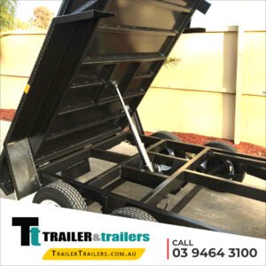 9×5 tandem axle standard hydraulic tipper box trailer for sale – melbourne victoria