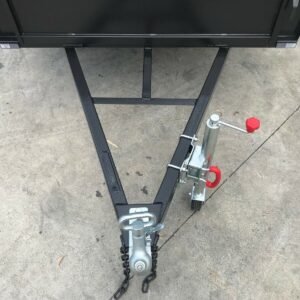 7×4 commercial heavy duty | checkerplate floor | single axle box axle trailer for sale